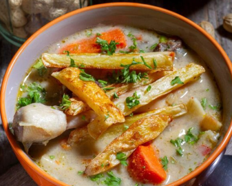 Receta de sopa de mani receta Estilo Boliviano